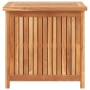 Caja de almacenaje de jardín madera maciza de teca 60x50x58 cm