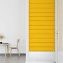 Paneles de pared 12 uds terciopelo amarillo 90x15 cm 1,62 m²