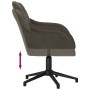 Bürodrehstuhl aus dunkelgrauem Samt von vidaXL, Bürostühle - Ref: Foro24-344857, Preis: 85,46 €, Rabatt: %