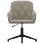 Silla de oficina giratoria de terciopelo gris claro de vidaXL, Sillas de oficina - Ref: Foro24-344856, Precio: 85,63 €, Descu...