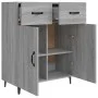 Sonoma gray engineered wood sideboard 69.5x34x90 cm by vidaXL, Sideboards - Ref: Foro24-817361, Price: 71,21 €, Discount: %