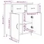 Aparador de madera de ingeniería gris Sonoma 69,5x34x90 cm de vidaXL, Aparadores - Ref: Foro24-817361, Precio: 71,18 €, Descu...