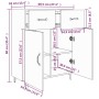 Sonoma-graues Sideboard aus Holzwerkstoff, 69,5 x 34 x 90 cm von vidaXL, Sideboards - Ref: Foro24-817361, Preis: 71,90 €, Rab...