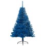 Half artificial Christmas tree with blue PVC support 120 cm by vidaXL, Christmas trees - Ref: Foro24-344680, Price: 25,52 €, ...