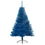Half artificial Christmas tree with blue PVC support 120 cm by vidaXL, Christmas trees - Ref: Foro24-344680, Price: 25,02 €, ...