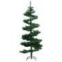 Spiral Christmas tree with stand and LED green PVC 150 cm by vidaXL, Christmas trees - Ref: Foro24-344650, Price: 30,07 €, Di...