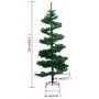 Spiral Christmas tree with stand and LED green PVC 150 cm by vidaXL, Christmas trees - Ref: Foro24-344650, Price: 30,07 €, Di...