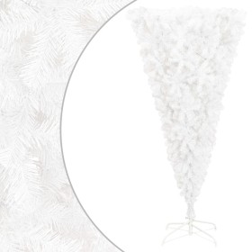 Upside down artificial Christmas tree with white stand 180 cm by vidaXL, Christmas trees - Ref: Foro24-344667, Price: 36,22 €...