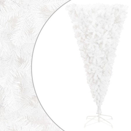 Upside down artificial Christmas tree with white stand 180 cm by vidaXL, Christmas trees - Ref: Foro24-344667, Price: 36,22 €...
