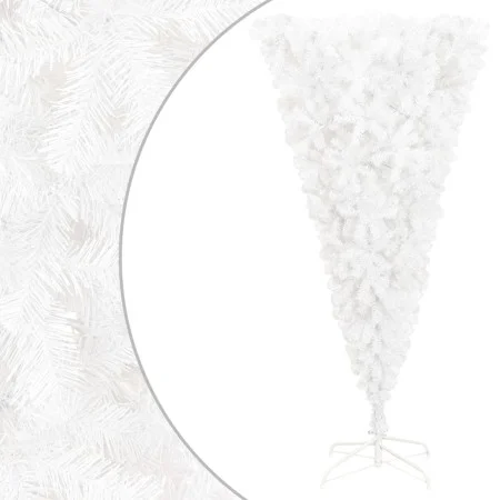 Upside down artificial Christmas tree with white stand 180 cm by vidaXL, Christmas trees - Ref: Foro24-344667, Price: 35,66 €...