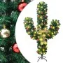 Christmas cactus with stand and green LEDs 150 cm PVC by vidaXL, Christmas trees - Ref: Foro24-344655, Price: 52,99 €, Discou...