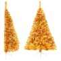 Halbkünstlicher Weihnachtsbaum mit goldener PVC-Stütze 120 cm von vidaXL, Weihnachtsbäume - Ref: Foro24-344690, Preis: 17,33 ...
