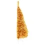 Half artificial Christmas tree with golden PVC support 120 cm by vidaXL, Christmas trees - Ref: Foro24-344690, Price: 17,11 €...