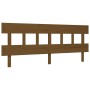 Honey brown solid wood bed frame and headboard 200x200 cm by vidaXL, Beds and slatted bases - Ref: Foro24-3195179, Price: 171...