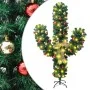 Christmas cactus with stand and green LED 210 cm PVC by vidaXL, Christmas trees - Ref: Foro24-344657, Price: 93,19 €, Discoun...
