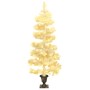 Árbol de Navidad espiral con macetero y LEDs blanco PVC 120 cm de vidaXL, Arboles de navidad - Ref: Foro24-344652, Precio: 27...