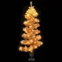 Spiral Christmas tree with flower pot and white PVC LEDs 120 cm by vidaXL, Christmas trees - Ref: Foro24-344652, Price: 27,33...