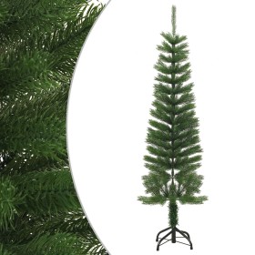 Árbol de Navidad artificial estrecho con soporte PE 150 cm