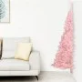 Half artificial Christmas tree with pink PVC support 240 cm by vidaXL, Christmas trees - Ref: Foro24-344674, Price: 65,09 €, ...