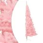 Half artificial Christmas tree with pink PVC support 240 cm by vidaXL, Christmas trees - Ref: Foro24-344674, Price: 65,09 €, ...