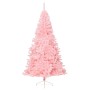 Half artificial Christmas tree with pink PVC support 240 cm by vidaXL, Christmas trees - Ref: Foro24-344674, Price: 65,45 €, ...