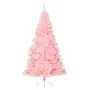 Half artificial Christmas tree with pink PVC support 240 cm by vidaXL, Christmas trees - Ref: Foro24-344674, Price: 65,09 €, ...