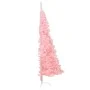 Medio árbol de Navidad artificial con soporte PVC rosa 240 cm de vidaXL, Arboles de navidad - Ref: Foro24-344674, Precio: 65,...