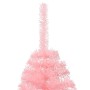 Half artificial Christmas tree with pink PVC support 240 cm by vidaXL, Christmas trees - Ref: Foro24-344674, Price: 65,45 €, ...