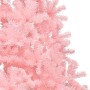 Half artificial Christmas tree with pink PVC support 240 cm by vidaXL, Christmas trees - Ref: Foro24-344674, Price: 65,45 €, ...