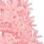 Half artificial Christmas tree with pink PVC support 240 cm by vidaXL, Christmas trees - Ref: Foro24-344674, Price: 65,09 €, ...