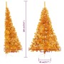Medio árbol de Navidad artificial con soporte PET dorado 180 cm by vidaXL, Christmas trees - Ref: Foro24-344692, Price: 18,40...
