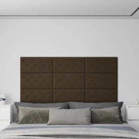 Paneles de pared 12 uds cuero sintético marrón 60x30 cm 2,16 m² by vidaXL, Wall covering - Ref: Foro24-343994, Price: 50,58 €...
