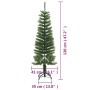 Schmaler künstlicher Weihnachtsbaum mit PE-Stütze 120 cm von vidaXL, Weihnachtsbäume - Ref: Foro24-344643, Preis: 26,58 €, Ra...