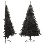 Half artificial Christmas tree with black PVC support 240 cm by vidaXL, Christmas trees - Ref: Foro24-344679, Price: 47,63 €,...
