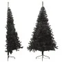 Half artificial Christmas tree with black PVC support 240 cm by vidaXL, Christmas trees - Ref: Foro24-344679, Price: 46,86 €,...
