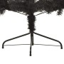 Medio árbol de Navidad artificial con soporte PVC negro 240 cm