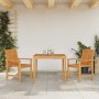 Conjunto de Comedor de Jardín 3 pcs Marrón 90 x 90 x 74 cm