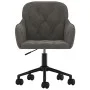 Dark Gray Velvet Swivel Office Chair by vidaXL, Office chairs - Ref: Foro24-344868, Price: 85,53 €, Discount: %