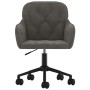 Silla de oficina giratoria de terciopelo gris oscuro de vidaXL, Sillas de oficina - Ref: Foro24-344868, Precio: 90,56 €, Desc...