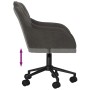 Silla de oficina giratoria de terciopelo gris oscuro de vidaXL, Sillas de oficina - Ref: Foro24-344868, Precio: 90,56 €, Desc...