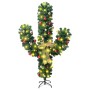 Cactus de Navidad con soporte y LED verde 180 cm PVC