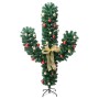 Cactus de Navidad con soporte y LED verde 180 cm PVC
