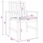 Conjunto de Comedor de Jardín 5 pcs Marrón 150 x 90 x 74 cm