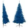 Half artificial Christmas tree with blue PVC support 240 cm by vidaXL, Christmas trees - Ref: Foro24-344684, Price: 31,44 €, ...