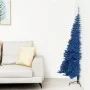 Half artificial Christmas tree with blue PVC support 210 cm by vidaXL, Christmas trees - Ref: Foro24-344683, Price: 27,09 €, ...