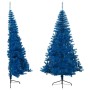 Half artificial Christmas tree with blue PVC support 210 cm by vidaXL, Christmas trees - Ref: Foro24-344683, Price: 27,37 €, ...