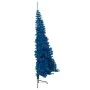 Half artificial Christmas tree with blue PVC support 210 cm by vidaXL, Christmas trees - Ref: Foro24-344683, Price: 27,09 €, ...
