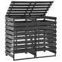 Cobertizo doble cubos basura madera pino pintada 140x75x121cm