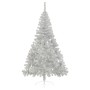 Half artificial Christmas tree and silver PVC support 240 cm by vidaXL, Christmas trees - Ref: Foro24-344699, Price: 61,00 €,...