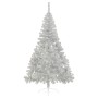 Half artificial Christmas tree and silver PVC support 210 cm by vidaXL, Christmas trees - Ref: Foro24-344698, Price: 39,74 €,...